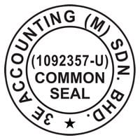 Standard Common Seal Artwork for Company – 35 mm diameter