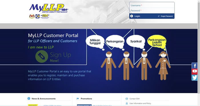 My LLP Customer Portal
