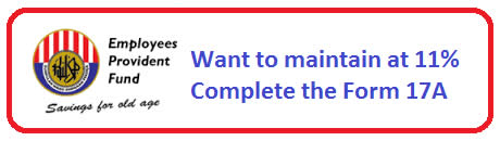 Want to Maintain your EPF Contribution at 11%?