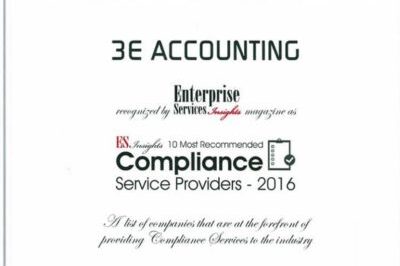 Enterprise Services Insights Ranks 3E Accounting among the Top 10 Premium Compliance Service Providers in the APAC Region