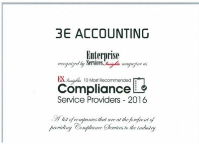 Enterprise Services Insights Ranks 3E Accounting among the Top 10 Premium Compliance Service Providers in the APAC Region