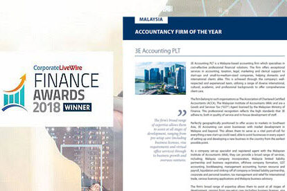 Award Winners Accountancy Firm of the Year 2018