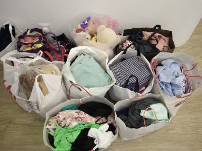 Recycling Old Clothes for Charity on December 2017