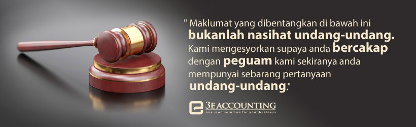 Maklumat yang dibentangkan di bawah ini bukanlah nasihat undang-undang. Kami mengesyorkan supaya anda bercakap dengan peguam kami sekiranya anda mempunyai sebarang pertanyaan undang-undang. Maklumat yang dibentangkan di bawah ini bukanlah nasihat undang-undang. Kami mengesyorkan supaya anda bercakap dengan peguam kami sekiranya anda mempunyai sebarang pertanyaan undang-undang.