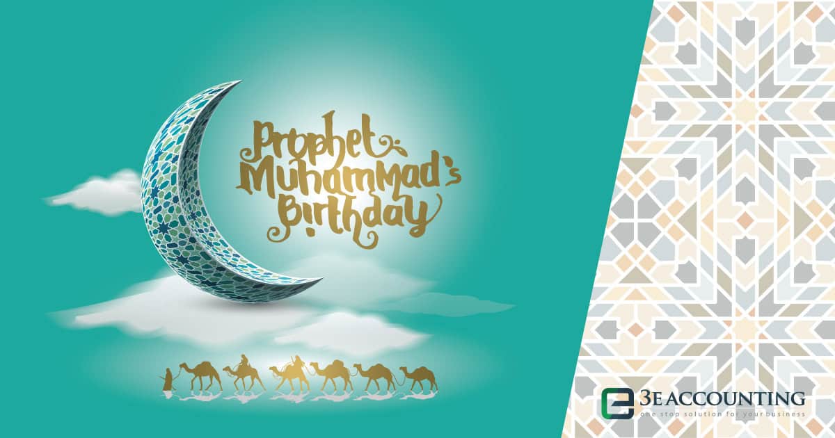 Prophet Muhammad's Birthday Greetings 3E Accounting Malaysia