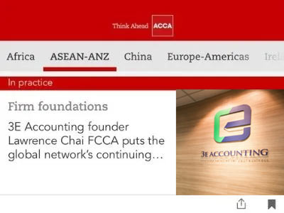 ACCA Accounting and Business Magazine Features 3E Accounting Founder Lawrence