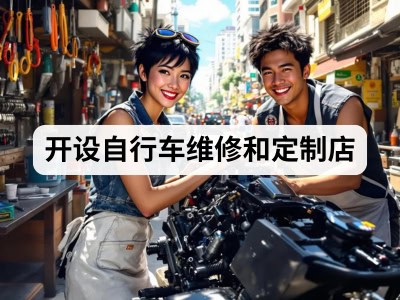 开设自行车维修和定制店