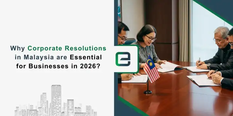 Why Corporate Resolutions in Malaysia are Essential for Businesses in 2026 Business professionals signing corporate resolutions in Malaysia with national flag on table – Why corporate resolutions are essential for businesses in 2026