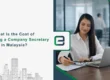 Professional executive reviewing Cost of Appointing a Company Secretary in Malaysia