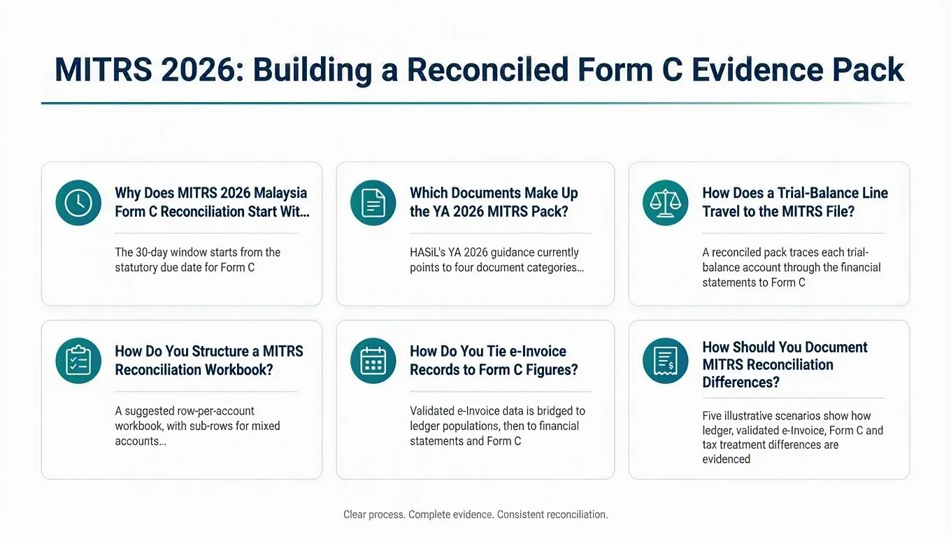 Infographic: MITRS 2026: Building a Reconciled Form C Evidence Pack