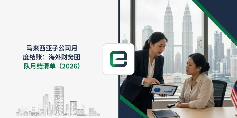 马来西亚子公司月度结账：海外财务团队月结清单（2026）